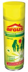 Аэрозоль от комаров "Argus" 70гр.., репеллентный