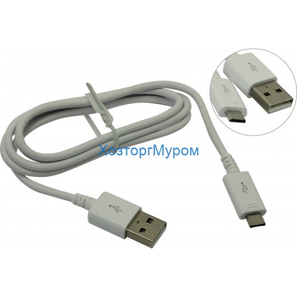 Шнур USB A "шт" - micro B "шт" белый, 1.0м Smartbuy IK-12W