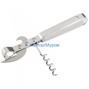 Открывалка-штопор SEMPLICE 14,5*3,5см хром металл Mallony 985981