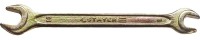 Ключ рожковый 8х10 мм, желтый цинк, STAYER 27038-08-10