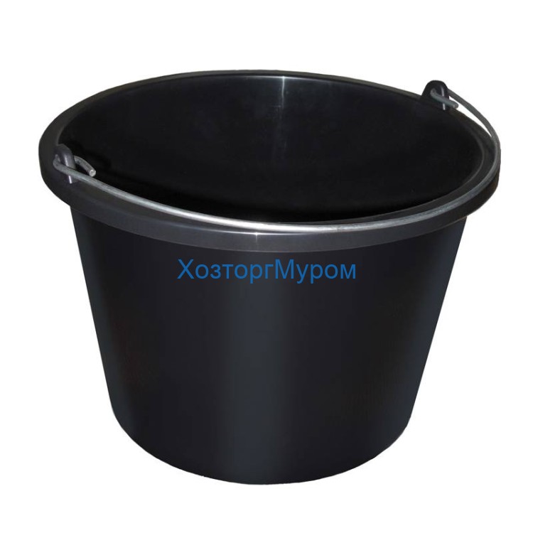 Ведро 16л строительное, круглое, пластмассовое РМ