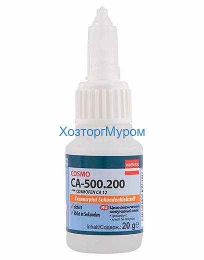 Клей "Cosmofenl" CA-500.200 20гр., цианоакрилатный секундный клей