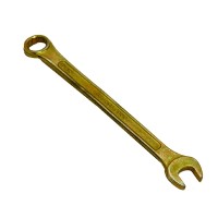 Ключ 13 мм комбинированный, желтый цинк, Ермак
