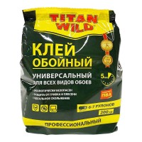 Клей обойный TITAN WILD, универсальный, 200 гр пакет
