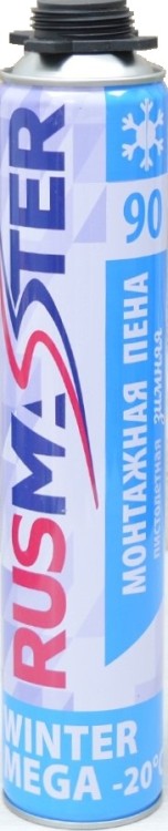 Пена монтажная 900/1000 мл., проф 895 гр., Rusmaster 302-003