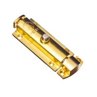 Шпингалет "ORSO-31" , полуавтоматический , 65 мм, металлопластиковый, золото
