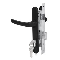 Замок врезной Ajax 85/25/8 с ЦМ 70мм GATE-2585/24 BL черный