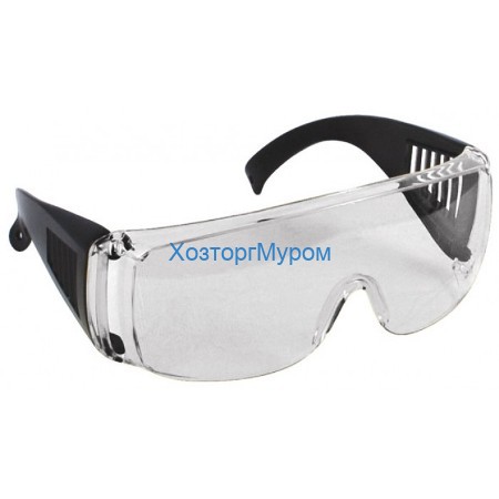 Очки защитные с дужками прозрачные, FIT 12219
