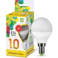 Лампа эн.сбер. ASD LED 10W/3000/E14/220V - теплый свет шар P45