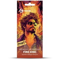 Ароматизатор картонный "Fire King" аромат амбра-пачули, Grass  AC-0201