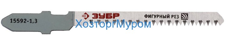 Пилка для эл.лобзика 50/75 мм, T101AO, CrV, по дереву, Эксперт, Зубр 15592-1.3_z01 (2)