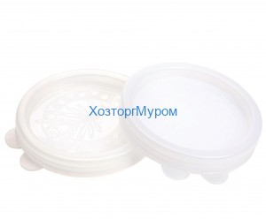 Крышка полиэтиленовая для холодных (d=82) Лайт бесцв Радиан ШК8075 (10)