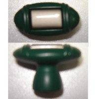 3-01 Ручка мебельная Omecaborn 261.64В/С зеленая, кнопка