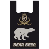 Пакет маечка 50 кг "Медведь" (Ягоды)