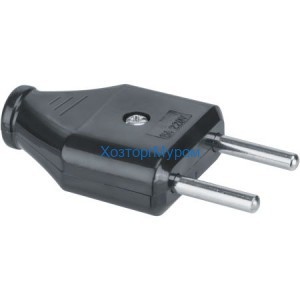 Эл. вилка плоская 6,0А черная. Navigator NCA-PL07-6A-X-BL 61714