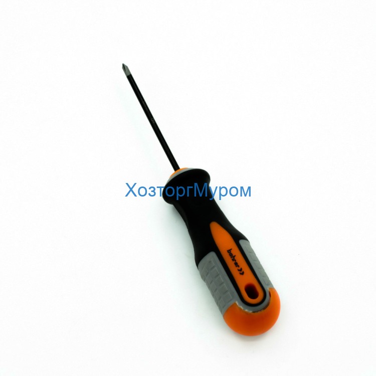 Отвертка Ph2х100 мм, CRV, Комфорт, двухкомп. рукоятка. Bohrer 42232100