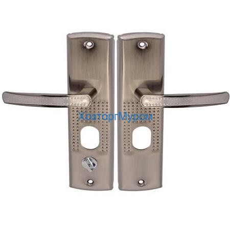 Ручки БУЛАТ А102 UL для китайских металлических дверей с подсветкой левая