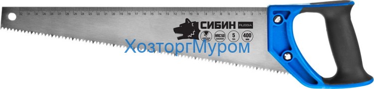 Ножовка по дереву 400 мм, 5 TPI, 4,5мм, СИБИН 15055-40