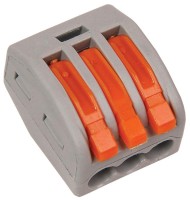 Клемный соединитель 3х2.5 Cu (с прижимом) 222-413, REXANT 07-5253-4
