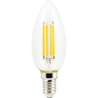 Лампа эн.сбер. Ecola LED 5W/2700/E14/360/220V filament прозр.- теплый свет свеча 96х37 N4CW50ELC