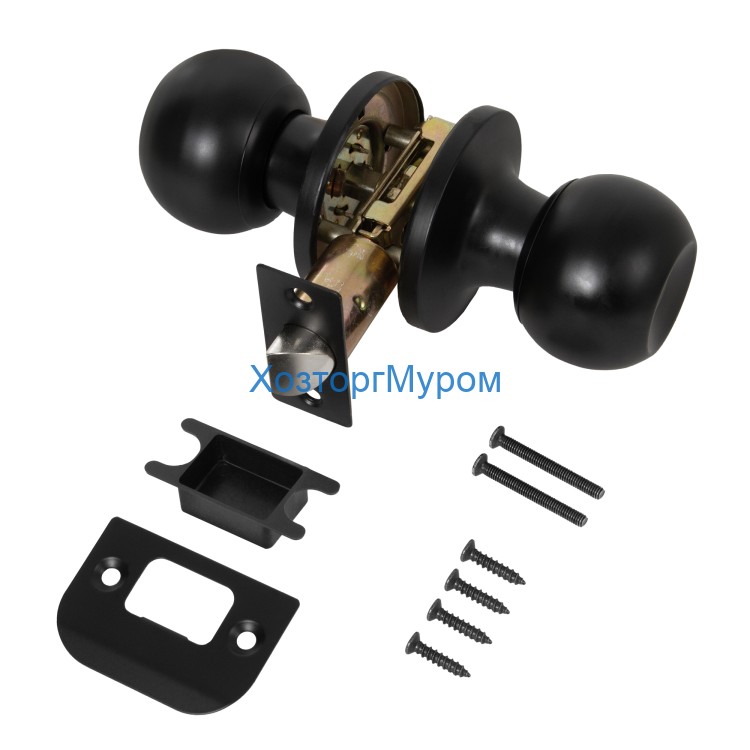 Защелка Punto DK672/BL BL-PS (без фик.) черный (6072-05)