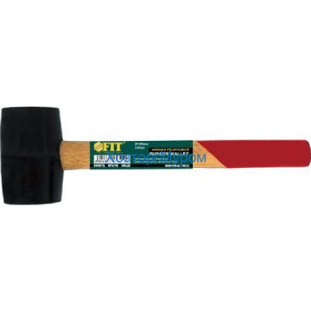 Киянка резиновая 340гр. (50мм), FIT деревянная ручка, 45350