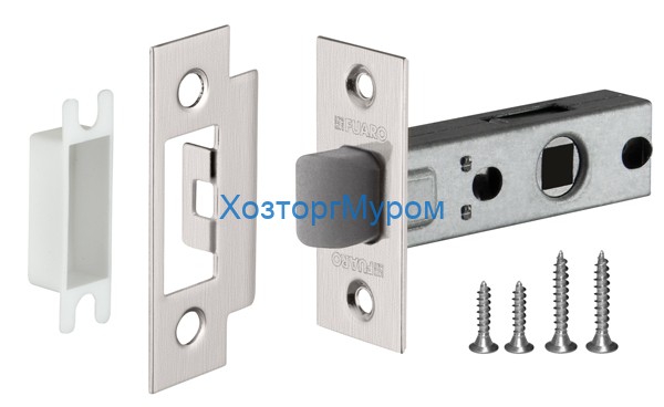 Защелка межкомнатная Fuaro PLASTP12-45-25 SN мат.никель