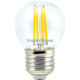 Лампа эн.сбер. Ecola LED 5W/2700/E27/360/220V filament прозр.- теплый свет шар G45 68х45 N7PW50ELC