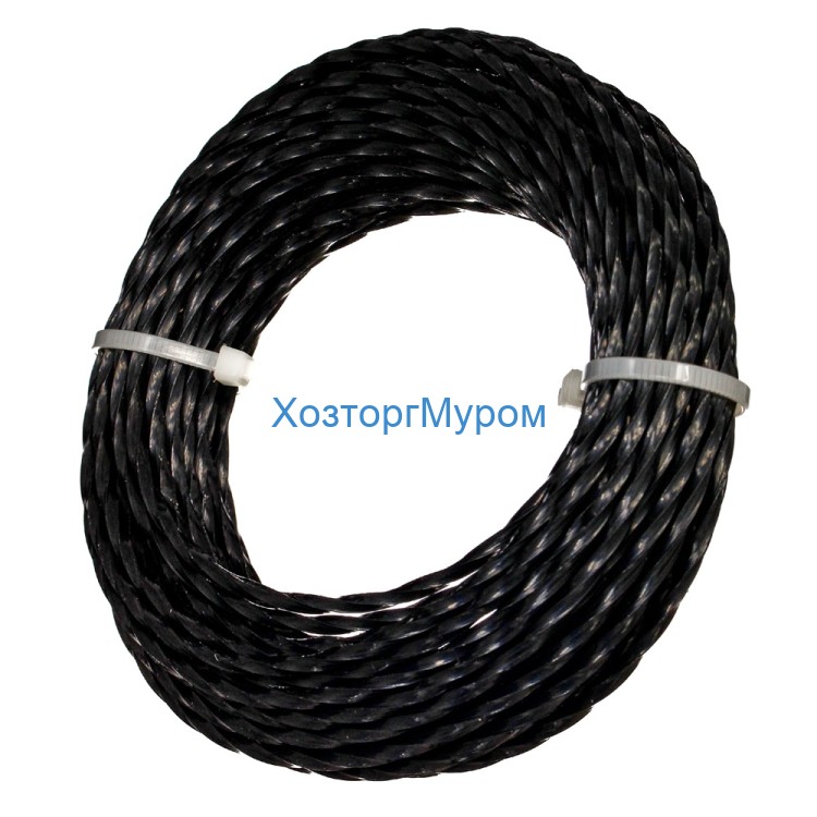 Леска для триммера, 3,0мм х10м, витой квадрат, Yard 51-8-830