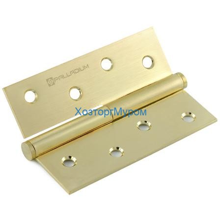 Петля PALLADIUM 213-S-4" SB левая, съемная латунь (100х75х2,5), (матовая латунь)