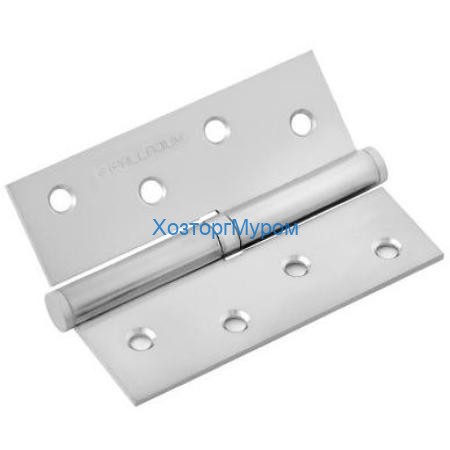 Петля PALLADIUM 613-N-4" PC правая, съемная латунь (100х75х2,5), (матовый хром)