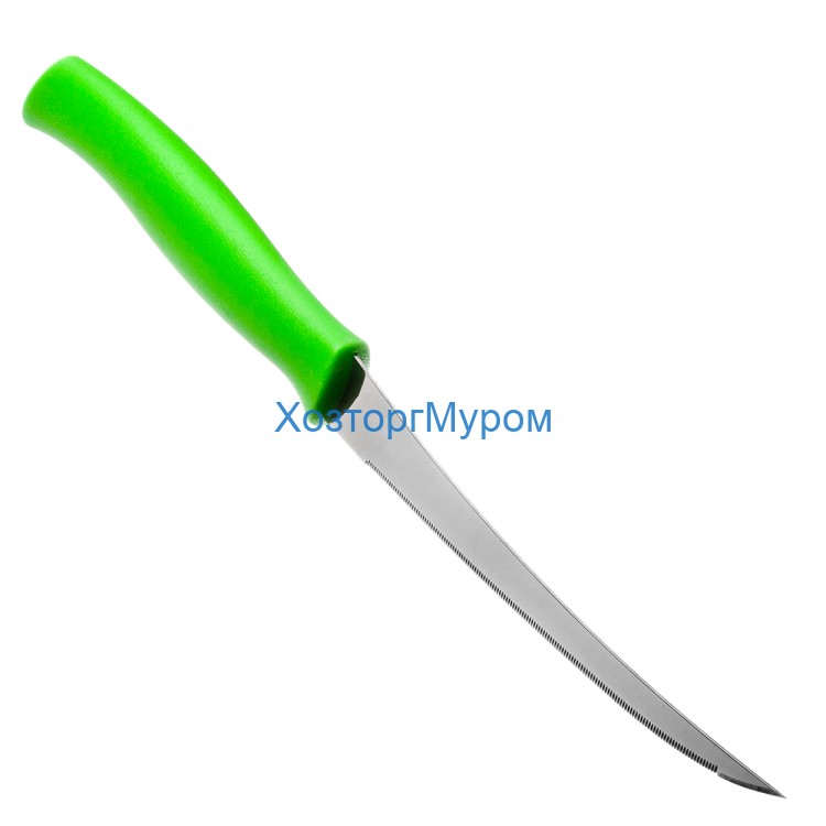 Нож кухонный 12,5см с пластм. ручкой с зубцами Athus Tramontina 23088/025