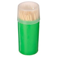 Зубочистки Extra, KWN210D, 80шт, бамбук, пластиковая упаковка