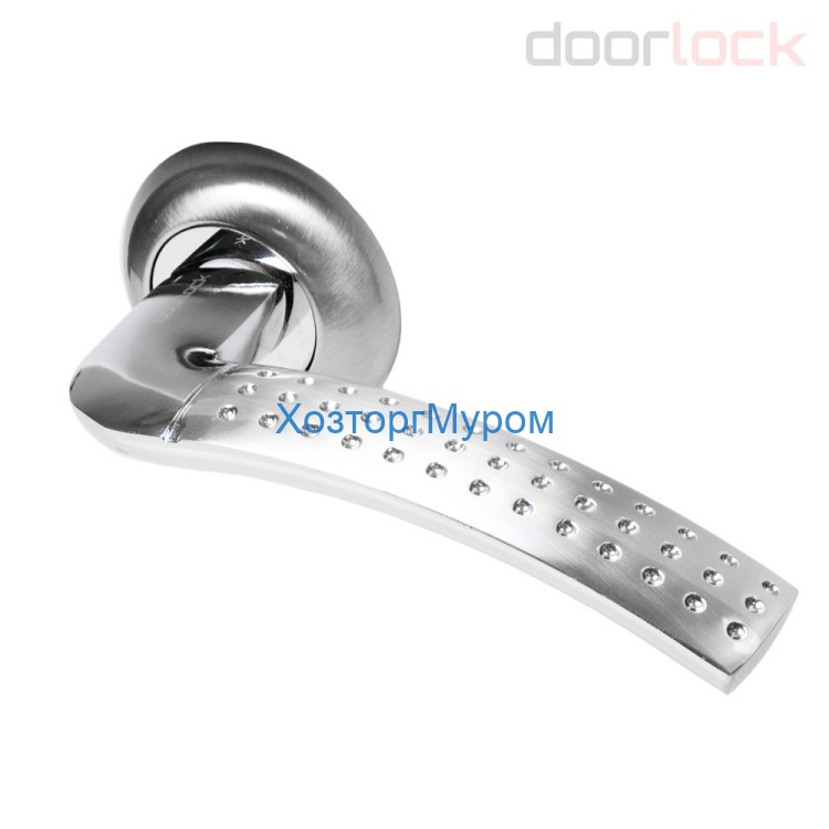 Ручки (фалевые) раздельные Loft A19 (0826)-CR/SN Doorlock 73231
