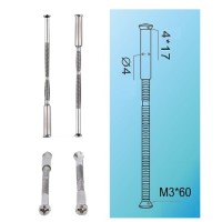 Стяжка винтовая MSM M3-R2-NI (2шт) /24/