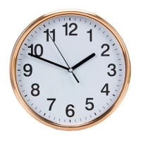 Часы настенные D25,5см, с каймой под золотопластик