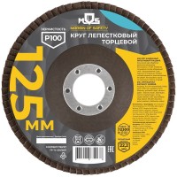 Диск наждачный лепестковый 125 мм, 22 мм, Р100 Mos 39935М