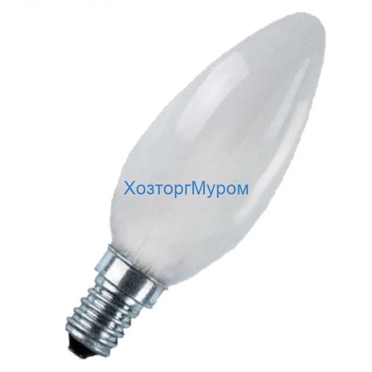 Лампа накаливания 60W E14 СВ МТ Sylvania, свеча, матовая