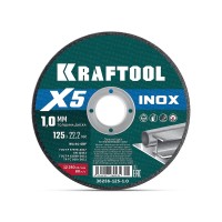 Диск 125х1,0х22 мм, (круг) отрезной по нерж,стале INOX X5 KRAFTOOL 36256-125-1.0