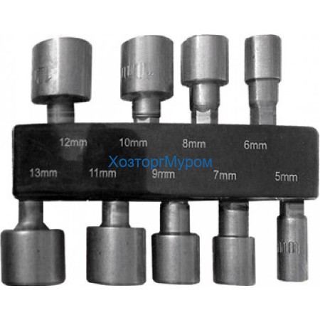 Набор головок FIT усиленных, CrV, 9 шт. (5-13 мм) 57915