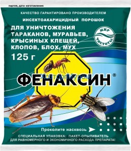 Средство инсектицидное Фенаксин (ДУСТ) 125гр /тараканов и муравьев/ борная кислота, Мир чистоты