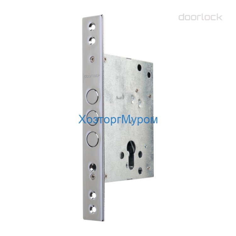 Замок врезной DL 9257С/60мм, планка 28х220мм, диаметр ригелей 16мм, Doorlock 75337
