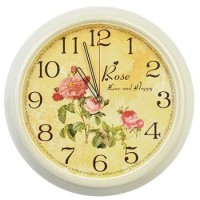 Часы настенные D30 см, "Розы" пластик арт.3024-141