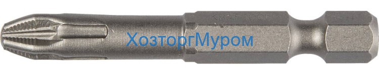 Насадка бита 50PZ2, торсион, Cr-Mo сталь (10) Kraftool 26123-2-50-10