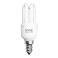 Лампа эн.сбер. NAKAI NE 3U-super mini 9 W/845/Е14 - белый свет