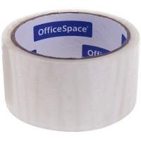 Скотч 48 мм х 40 м, прозрачный, упаковочный, 38мкм, OfficeSpace КЛ_4217
