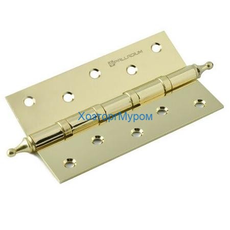 Петля PALLADIUM 500A-S-5" PB универс., сталь (125х75х2,5), (полированная латунь)