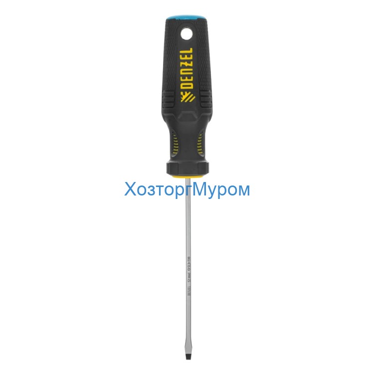 Отвертка SL3х100 мм, S2, трехкомп. рукоятка, Denzel 121907