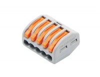 Клемный соединитель 5х2.5 Cu (с прижимом) InHome 222-415