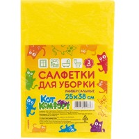 Салфетки 250х380мм, вискозные, 3шт, КотКомфорт 15132538
